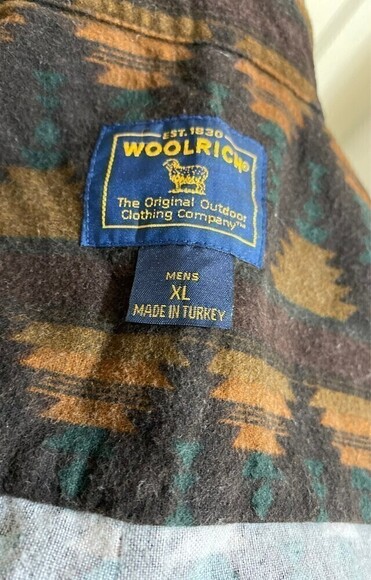 Woolrich Southwestern Aztec Men Shirt Size XL - Picture 7 of 9
